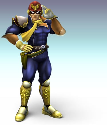 captain falcon knee luigi