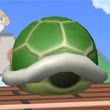 A standard Green Shell in Melee.