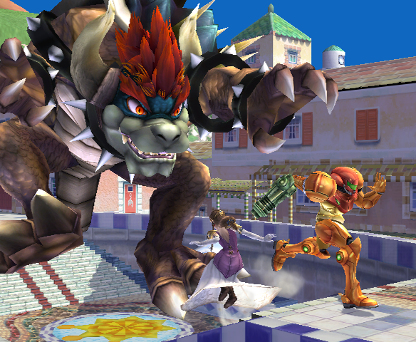 File:Giga Bowser SSBB Delfino Plaza.png