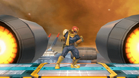 Captain Falcon's up taunt.