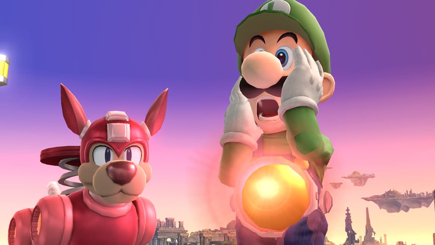 A Crash Bomber on Luigi.