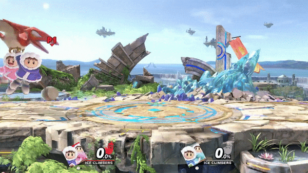 Ice Climbers' on-screen appearance