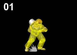 Captain Falcon's standing grab. 1/4 speed