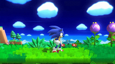 Sonic's down taunt in Smash 4