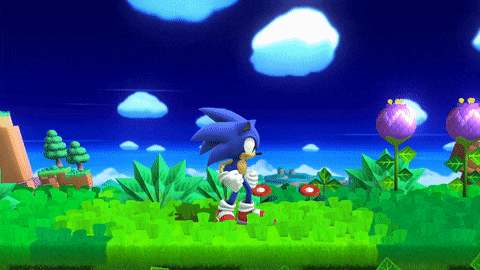 Sonic's up taunt in Smash 4