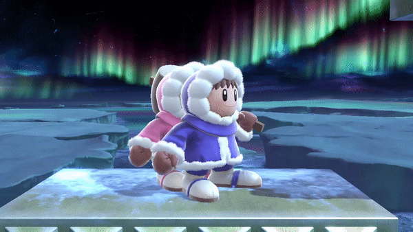 Ice Climbers' up taunt.
