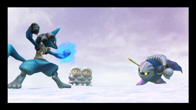 File:Lucario Meta Knight Standoff Subspace Emissary.png