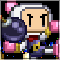 A snapshot of Bomberman's artwork from the fan flash game, Super Smash Flash 2.