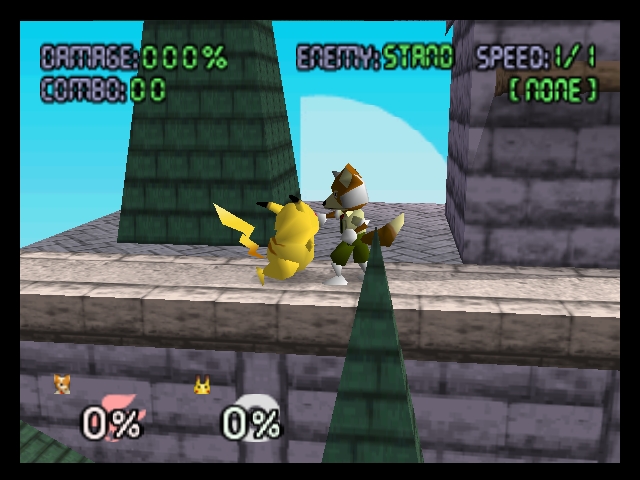 File:Fox grabs Pikachu SSB64.jpg