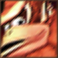 Giant Donkey Kong's character selection screen icon (based on artwork of Donkey Kong on Enguarde from Donkey Kong Country.).