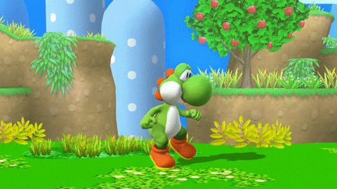 Yoshi's side taunt in Smash 4