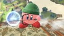 Kirby using Fairy Bow on Skyloft.