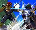 Countering Captain Falcon's neutral attack on Rainbow Cruise.