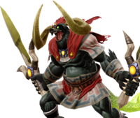 Official artwork of the boss Ganon from Ultimate