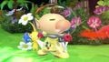Olimar using his forward smash on The Great Cave Offensive.