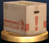 Cardboard Box trophy from Super Smash Bros. Brawl.