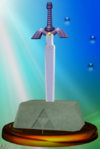 Master Sword trophy from Super Smash Bros. Melee.