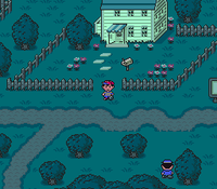 Onett as it appears in EarthBound.