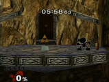 The Triforce as seen in the Underground Maze in Melee.