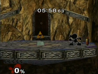 The Triforce as seen in the Underground Maze.