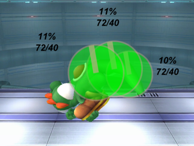 Yoshi (SSBB)/Hitboxes - SmashWiki, The Super Smash Bros. Wiki