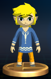 Outset Link trophy from Super Smash Bros. Brawl.