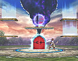 A Save Point in The Subspace Emissary showing the Smash Bros. logo.