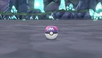The Master Ball as it appears in Pokémon: Let's Go, Pikachu! & Pokémon: Let's Go, Eevee!.