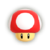 Official artwork of a Super Mushroom from the SSBU website.