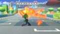 Luigi Luigi swinging the Firebar in Ultimate.