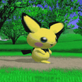 Pichu's first idle pose in Melee