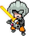 Edited Masked Man battle sprite from Mother 3
