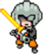 Edited Masked Man battle sprite from Mother 3