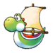 Brawl Sticker Yoshi Ship (Yoshi Topsy-Turvy).png