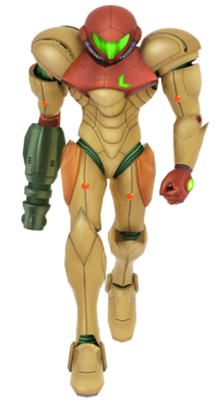 Samus's Retro Suit costume in Project M 3.6.