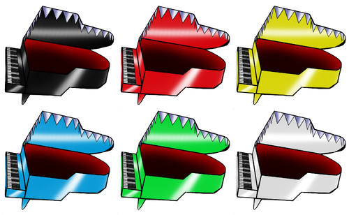 Mad Piano's alternate costumes in Remix