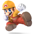 Builder Mario, as he appears in Super Smash Bros. Ultimate.