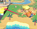 Lucas's tether recovery in Brawl; his tether is notable for being the only zair in the game to not have a damaging hitbox.