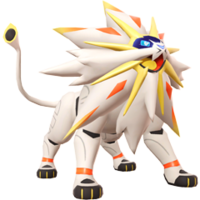 Official artwork of Solgaleo from Super Smash Bros. Ultimate.