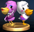 Pelly &amp; Phyllis trophy from Super Smash Bros. Brawl.