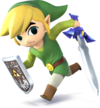 Toon Link as he appears in Super Smash Bros. 4.