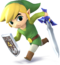 Toon Link as he appears in Super Smash Bros. 4.