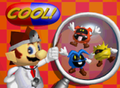Dr. Mario's congratulations screen.