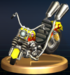 Wario Bike trophy from Super Smash Bros. Brawl.