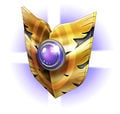 Artwork of the Back Shield as it appears in Kid Icarus: Uprising.