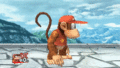 Diddy Kong's down taunt.
