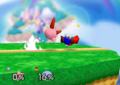 Kirby's up smash in SSB.