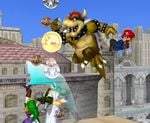 A Coin Battle in Super Smash Bros. Melee. Source: The Mushroom Kingdom