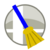 An icon for use on pages that need cleanup.