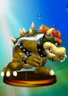 Bowser trophy from Super Smash Bros. Melee.